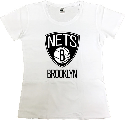 Футболка Преміум Жіноча - Brooklyn Nets (2) - Mfest