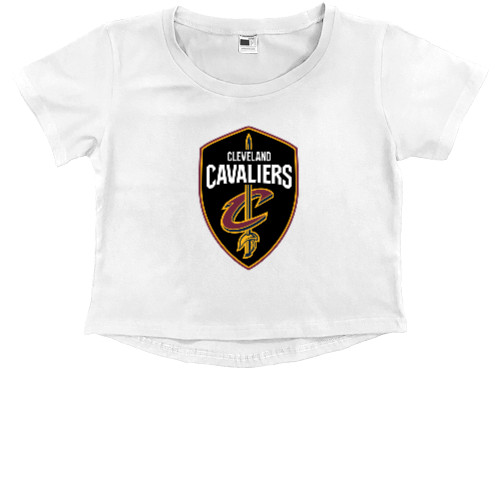 Kids' Premium Cropped T-Shirt - Cleveland Cavaliers (1) - Mfest