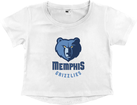 Women's Cropped Premium T-Shirt - Memphis Grizzlies (1) - Mfest