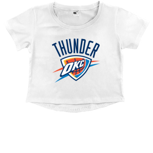 Kids' Premium Cropped T-Shirt - Oklahoma City Thunder (1) - Mfest