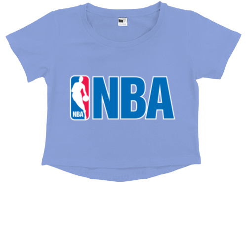 Kids' Premium Cropped T-Shirt - Логотип NBA (2) - Mfest