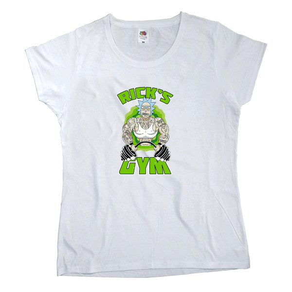 Women's T-shirt Fruit of the loom - Качок Рик - Mfest