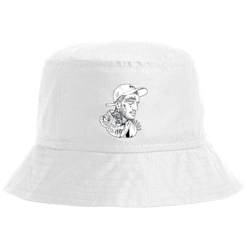 Bucket Hat - Lil Peep (Black&White) - Mfest