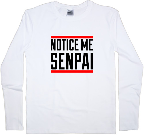 Kids' Longsleeve Shirt - Заметь МЕНЯ! (Senpai) - Mfest