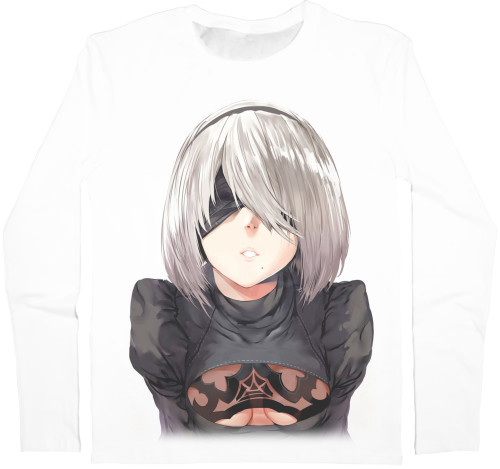 Men's Longsleeve Shirt 3D - NIER: AUTOMATA (8) - Mfest