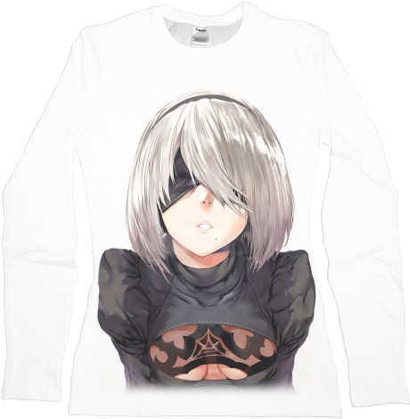 Women's Longsleeve Shirt 3D - NIER: AUTOMATA (8) - Mfest