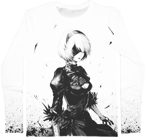 Men's Longsleeve Shirt 3D - NIER: AUTOMATA (5) - Mfest