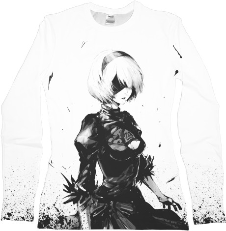 Women's Longsleeve Shirt 3D - NIER: AUTOMATA (5) - Mfest