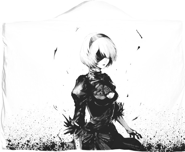 Плед з капюшоном 3D - NIER: AUTOMATA (5) - Mfest