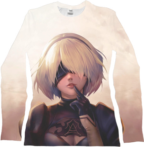 Women's Longsleeve Shirt 3D - NIER: AUTOMATA (3) - Mfest