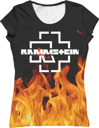 Women's T-Shirt 3D - Rammstain (15) - Mfest