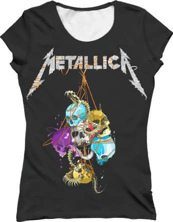 Women's T-Shirt 3D - METALLICA (11) - Mfest