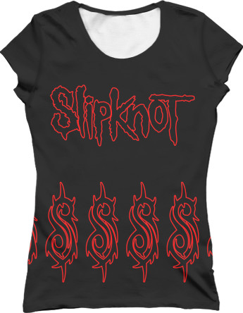 Women's T-Shirt 3D - Slipknot (11) - Mfest