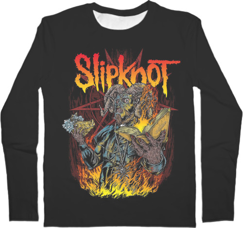 Men's Longsleeve Shirt 3D - Slipknot (12) - Mfest