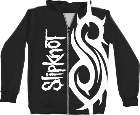 Kids' Zip-through Hoodie 3D - Slipknot (7) - Mfest