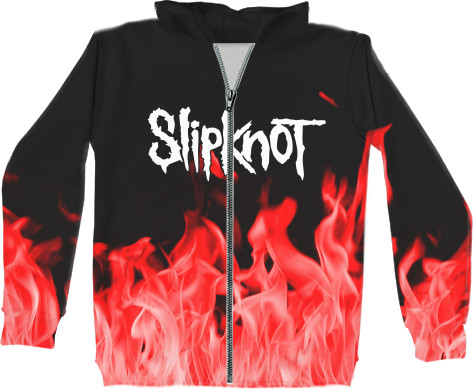 Kids' Zip-through Hoodie 3D - Slipknot (8) - Mfest