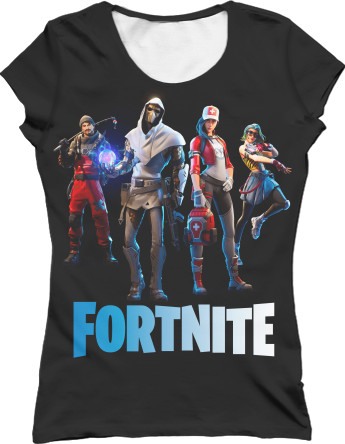 Women's T-Shirt 3D - Fortnite (23) - Mfest