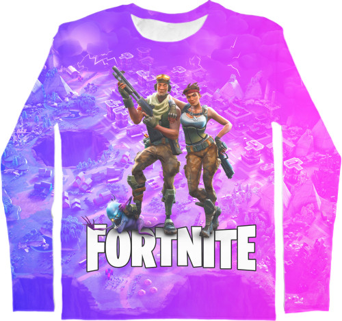 Men's Longsleeve Shirt 3D - FORTNITE (15) - Mfest