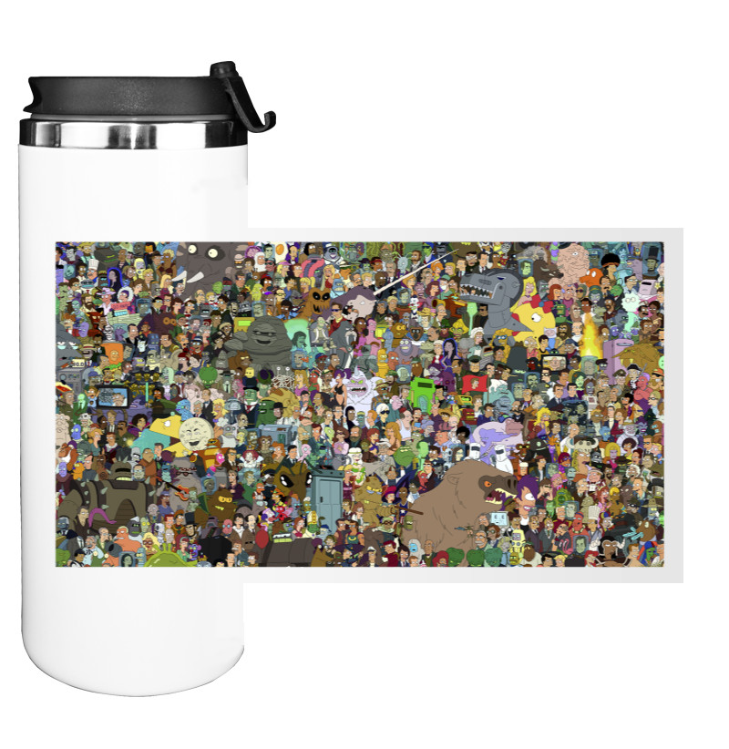 Water Bottle on Tumbler - Futurama-1 - Mfest