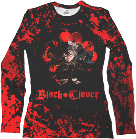 Women's Longsleeve Shirt 3D - Black Clover (Черный Клевер) 5 - Mfest