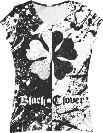 Women's T-Shirt 3D - Black Clover (Черный Клевер) 4 - Mfest