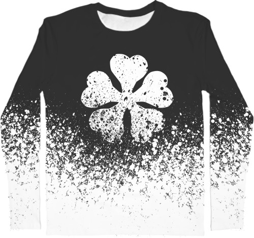 Men's Longsleeve Shirt 3D - Black Clover (Черный Клевер) 1 - Mfest