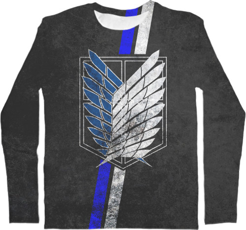 Men's Longsleeve Shirt 3D - АТАКА ТИТАНОВ (ATTACK ON TITANS) 10 - Mfest