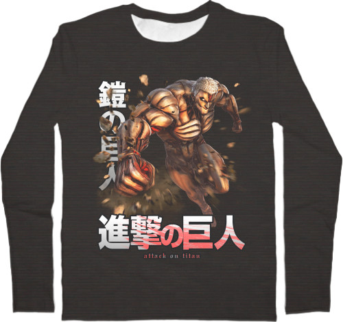 Men's Longsleeve Shirt 3D - АТАКА ТИТАНОВ (ATTACK ON TITANS) 9 - Mfest