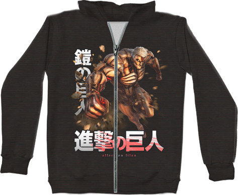 Unisex Zip-through Hoodie 3D - АТАКА ТИТАНОВ (ATTACK ON TITANS) 9 - Mfest