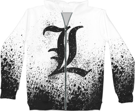 Kids' Zip-through Hoodie 3D - DEATH NOTE (7) - Mfest