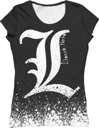 Women's T-Shirt 3D - DEATH NOTE (9) - Mfest