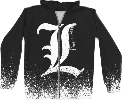 Kids' Zip-through Hoodie 3D - DEATH NOTE (9) - Mfest