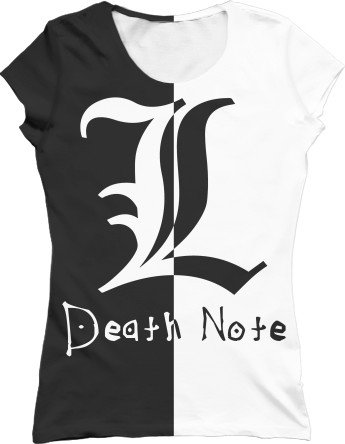 Women's T-Shirt 3D - DEATH NOTE (8) - Mfest