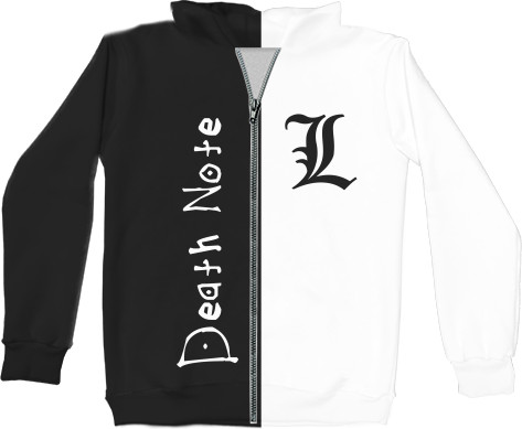 Kids' Zip-through Hoodie 3D - DEATH NOTE (4) - Mfest