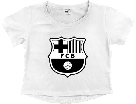 Women's Cropped Premium T-Shirt - Barcelona (1) - Mfest