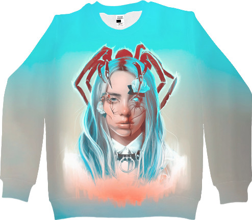 Kids' Sweatshirt 3D - Billie Eilish (16) - Mfest