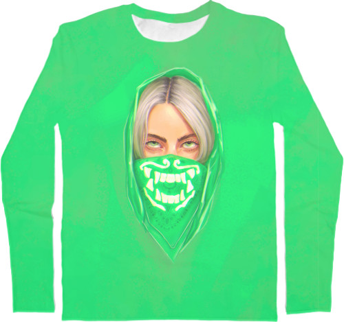 Men's Longsleeve Shirt 3D - Billie Eilish (15) - Mfest