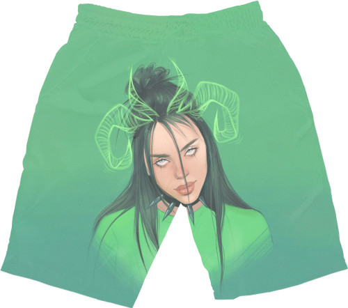 Men's Shorts 3D - Billie Eilish (10) - Mfest