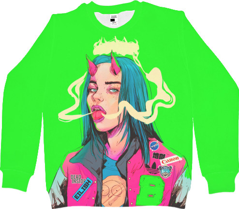 Kids' Sweatshirt 3D - Billie Eilish (13) - Mfest