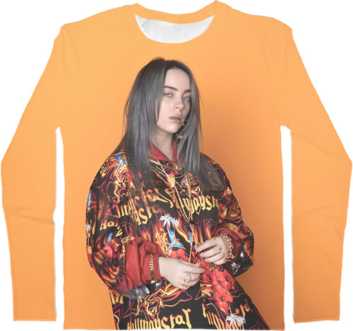 Men's Longsleeve Shirt 3D - Billie Eilish (8) - Mfest