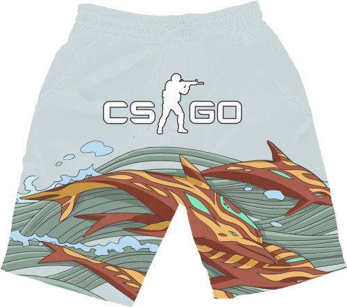 Men's Shorts 3D - CS GO - Aquamarine Revenge - Mfest