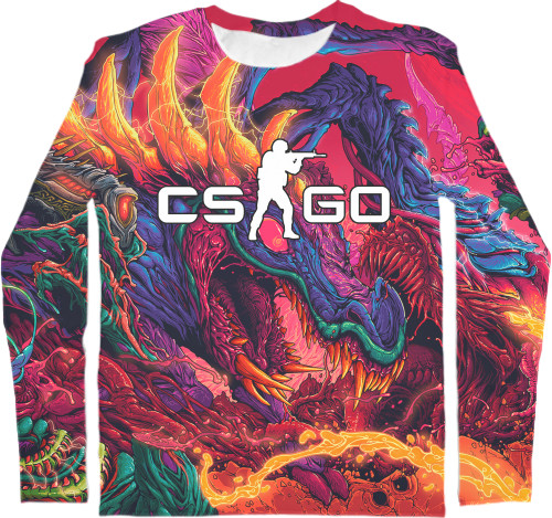 Men's Longsleeve Shirt 3D - CS GO (5) - Mfest