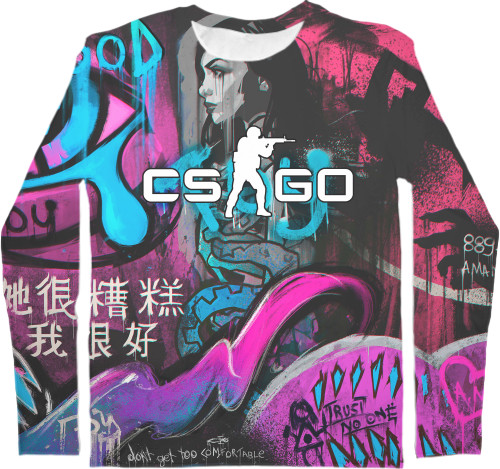 Men's Longsleeve Shirt 3D - CS GO - Fever Dream - Mfest