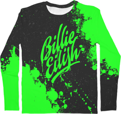 Men's Longsleeve Shirt 3D - Billie Eilish (1) - Mfest