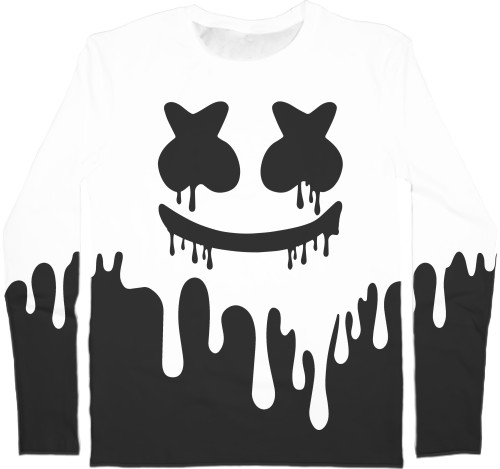 Kids' Longsleeve Shirt 3D - Marshmello (19) - Mfest