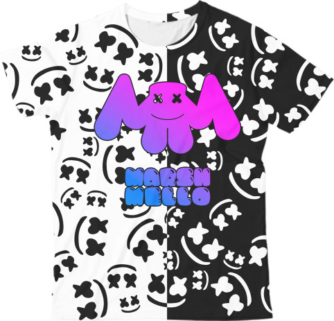 Kids' T-Shirt 3D - Marshmello (22) - Mfest