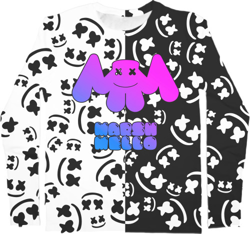 Men's Longsleeve Shirt 3D - Marshmello (22) - Mfest