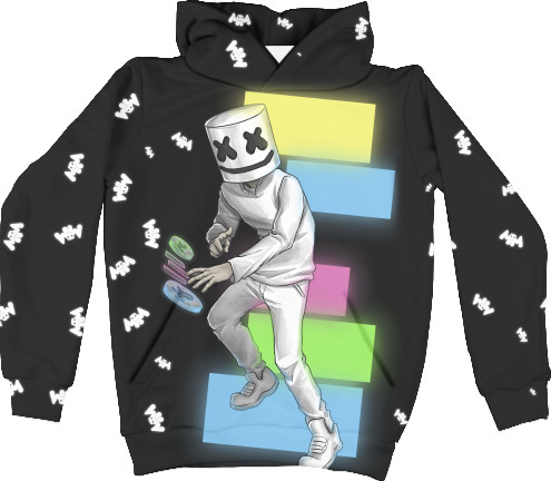 Kids' Hoodie 3D - Marshmello (20) - Mfest