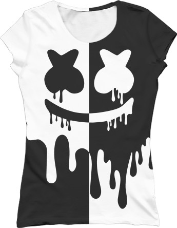 Women's T-Shirt 3D - Marshmello (16) - Mfest