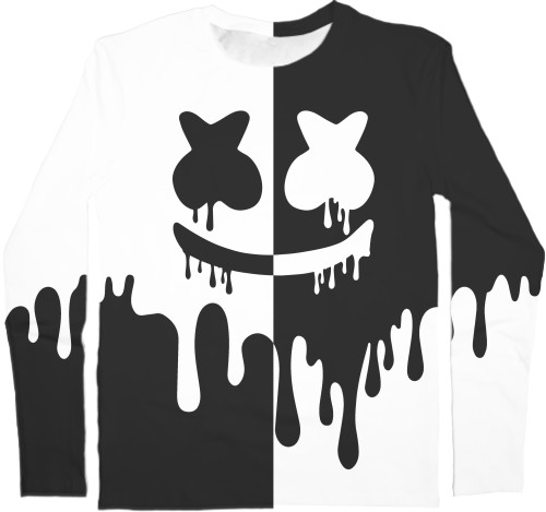 Men's Longsleeve Shirt 3D - Marshmello (16) - Mfest